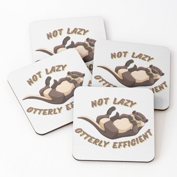 Item preview, Not lazy otterly efficient funny cute otter lover designed and sold by GoodyLeo.