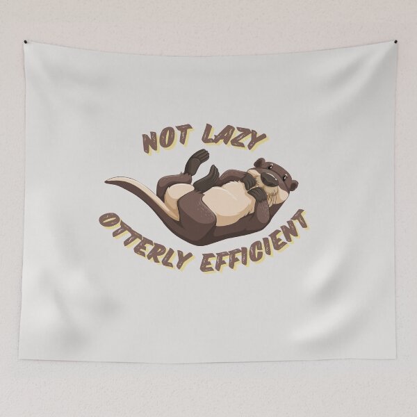 Item preview, Not lazy otterly efficient funny cute otter lover designed and sold by GoodyLeo.