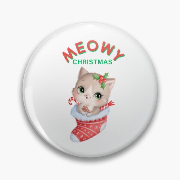 Artikelvorschau, Niedliches Grafikdesign der Weihnachtskatze entworfen und verkauft von cats-dogs1.