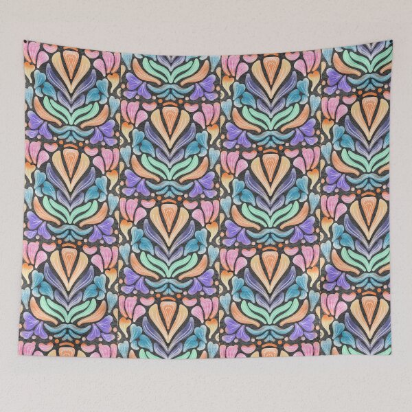 Item preview, Large vivid flowers textured  designed and sold by DreamKaracters.