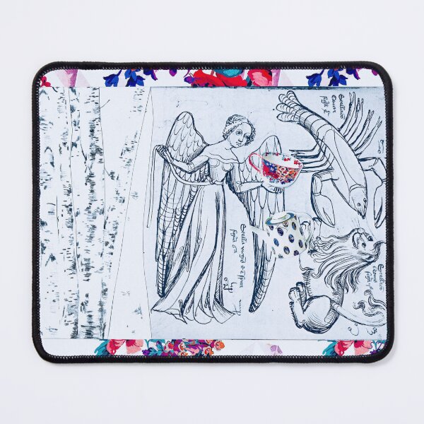 Item preview, Tea Party with a Lobster and a Lion designed and sold by SarahJoyArt.