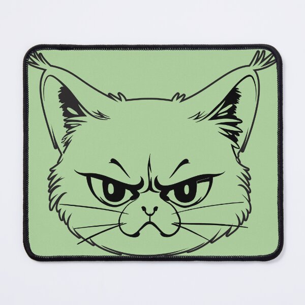 Item preview, Head shot of an annoyed kitten designed and sold by lawsonlee.