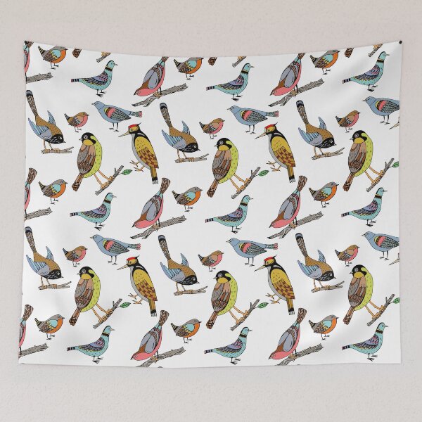 Item preview, pattern with birds designed and sold by KaterinaSan.
