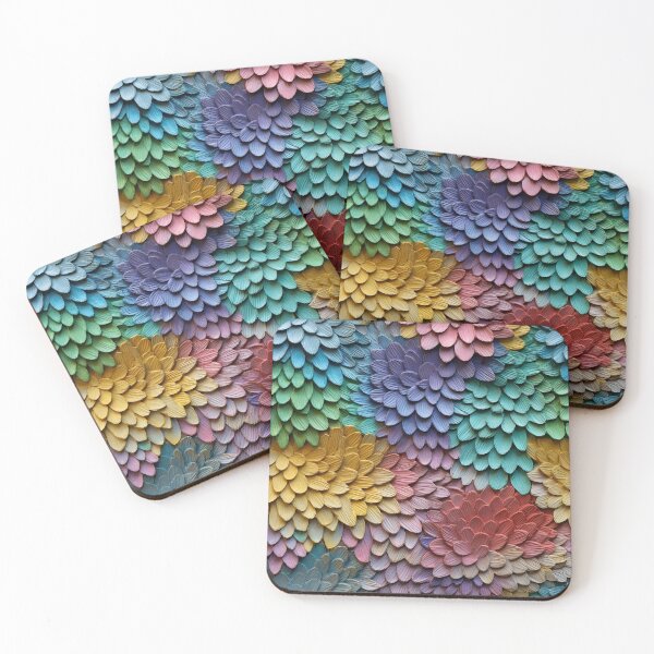 Item preview, Multicolor Layered Pastel Spring Flowers Pattern designed and sold by bubblegoth.