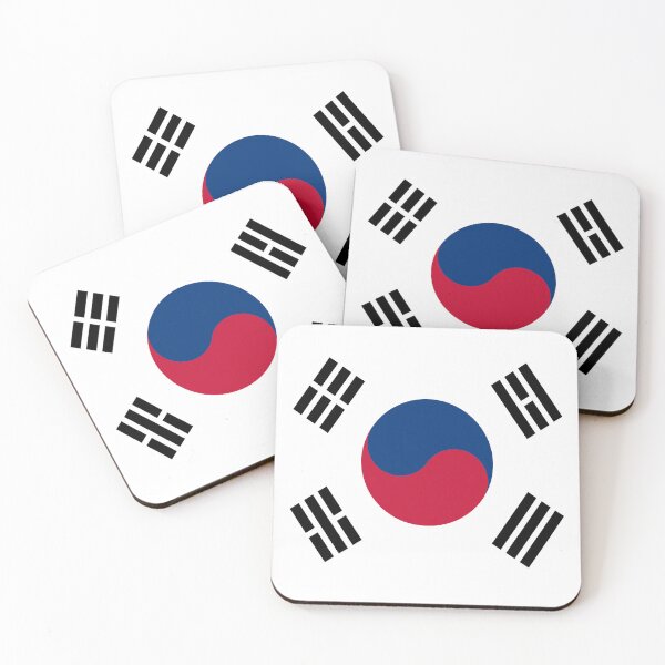 Item preview, Flag of South Korea on the Korean Peninsula designed and sold by Peter Etchells.