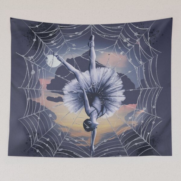 Item preview, Ballerina hanging from spider web designed and sold by catcraftss.