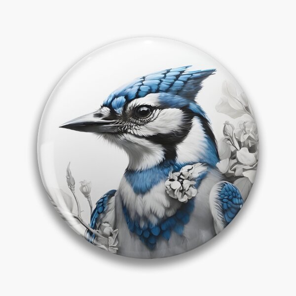Item preview, Black and White Blue Jay designed and sold by Pencil-Art.