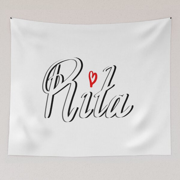 Item preview, Rita popular girls first name in white. Personalized personalised customised name Rita designed and sold by Artonmytee.