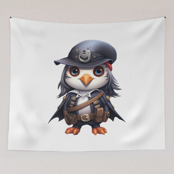 Item preview, Kawaii Penguin Pirate designed and sold by KawaiiArtStyle.