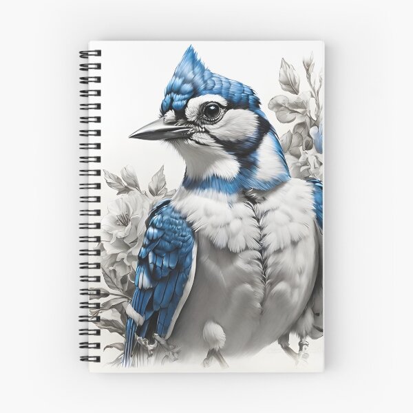 Item preview, Black and White Blue Jay designed and sold by Pencil-Art.