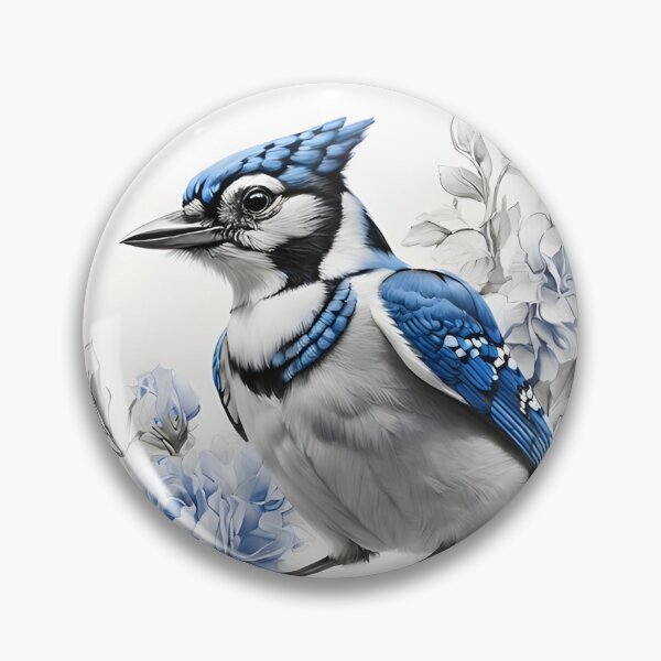 Item preview, Black and White Blue Jay designed and sold by Pencil-Art.