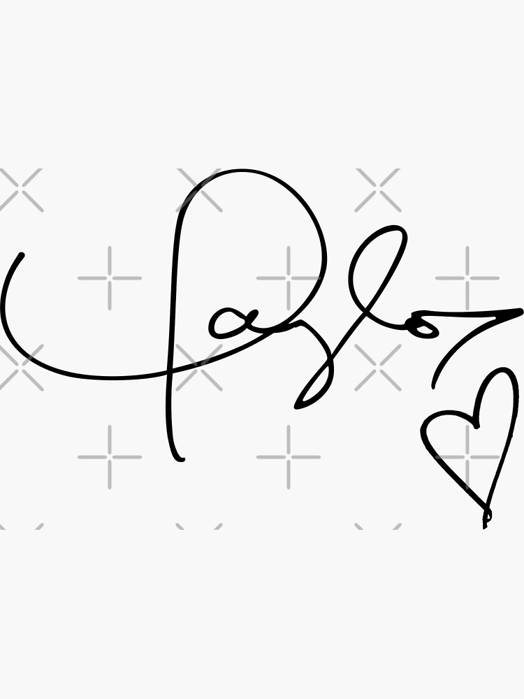 taylor swift signature with heart 