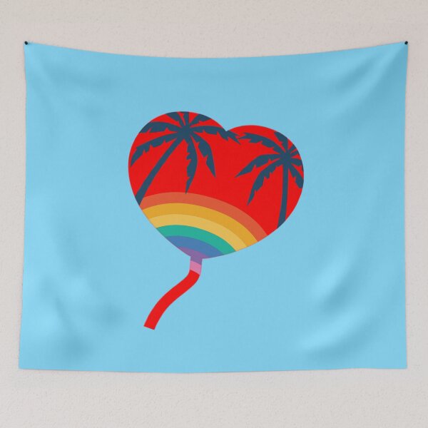 Item preview, Rainbow Heart Balloon designed and sold by vibeno1.