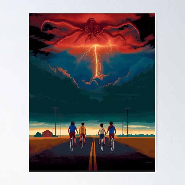Item preview, Stranger Things - The Mind Flayer and Hawkins designed and sold by Trendjoy.