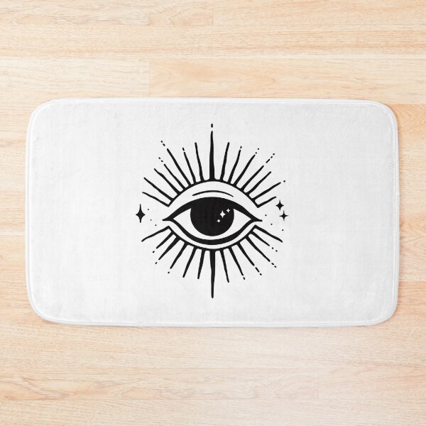 Item preview, Sun eye design - Black and white minimalist small eye. Witchcraft collection designed and sold by Tomioka-Art.