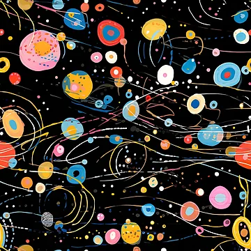 Artwork thumbnail, Vibrant Abstract Modern Colorful Pattern by bubblegoth