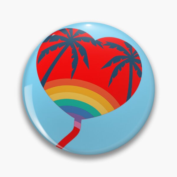 Item preview, Rainbow Heart Balloon designed and sold by vibeno1.