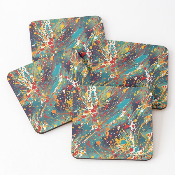 Item preview, Abstract Colorful Paint Splatter Pattern designed and sold by calibrit.