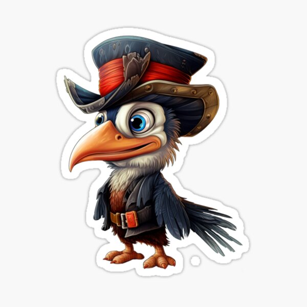 Item preview, Kawaii Cassowary Pirate designed and sold by KawaiiArtStyle.