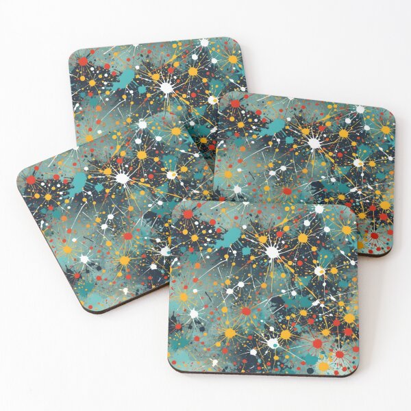 Item preview, Abstract Colorful Paint Ball Splatter Pattern designed and sold by calibrit.