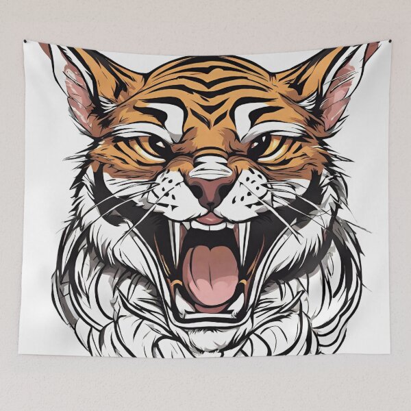 Item preview, Bengal tiger comic designed and sold by Yeyishop.