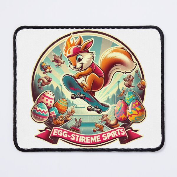 Item preview, squirrel with a skateboard Easter Funny animals designed and sold by Expressions-Sel.