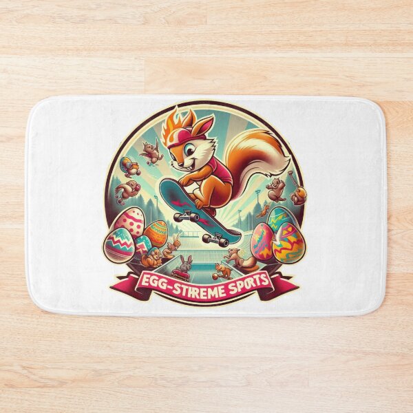 Item preview, squirrel with a skateboard Easter Funny animals   designed and sold by Expressions-Sel.