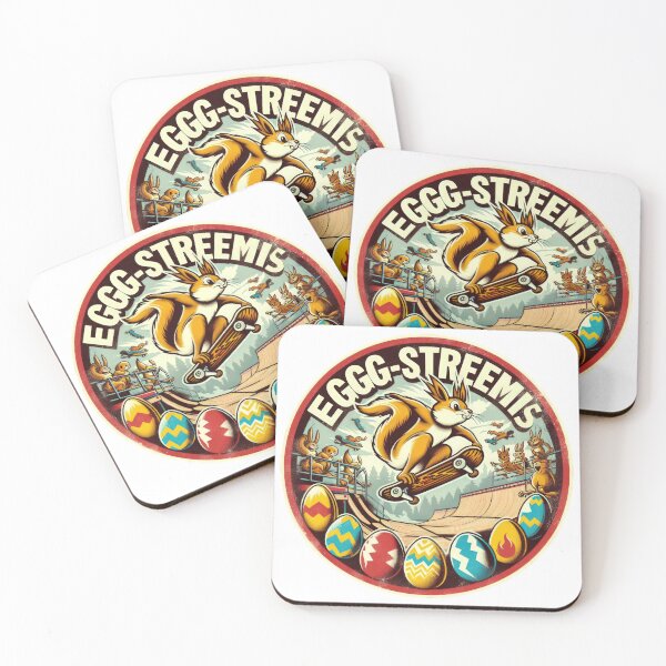 Item preview,  Easter Funny animals squirrel with a skateboard designed and sold by Expressions-Sel.