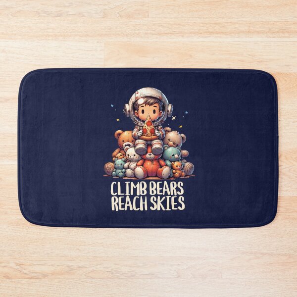 Item preview, Boy Astronaut Aim High, Teddy Bear Mountain and Pizza reach skies designed and sold by DAMOTAmagazine.