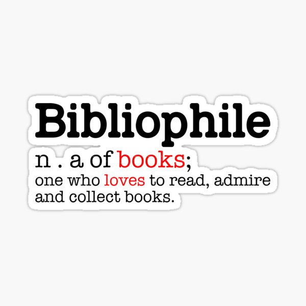 Item preview, Bibliophile Book lover Sticker designed and sold by OlgaIllustra.