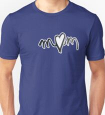 MUM heart - for prints on Colours Unisex T-Shirt