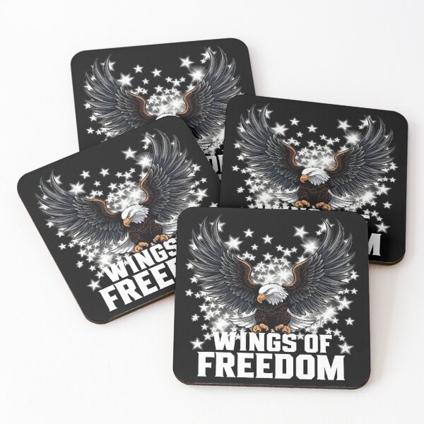 Item preview, Wings Of Freedom Armed Forces Day Celebration Memorial Day USA Veteran's Day designed and sold by Quirky Shirts.