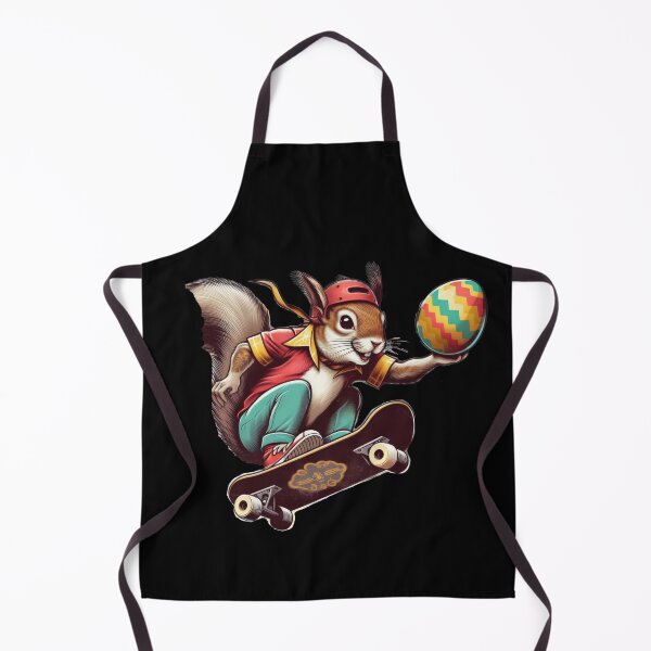 Item preview, squirrel with a skateboard and easter egg Easter Funny animals  designed and sold by Expressions-Sel.