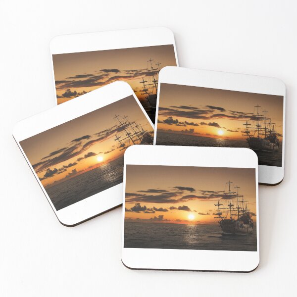 Item preview, Pirate Ship in the Sunset designed and sold by Mterry1202.