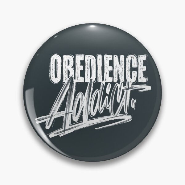 Item preview, Obedience Addict Textured Brush Lettering designed and sold by JustPawsome.