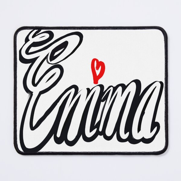 Item preview, Emma popular girls first name in white. Personalized personalised customised name Emma designed and sold by Artonmytee.