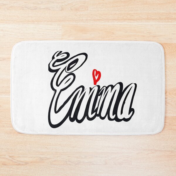Item preview, Emma popular girls first name in white. Personalized personalised customised name Emma designed and sold by Artonmytee.