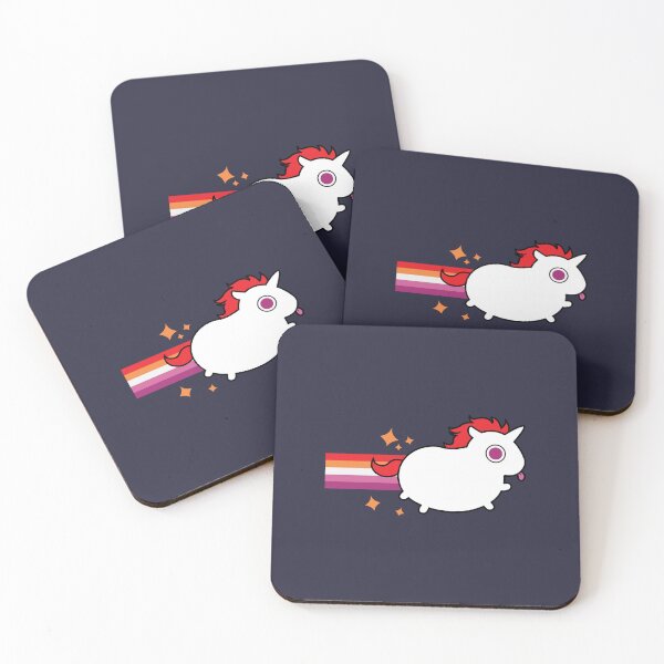 Item preview, Treats the Unicorn: Lesbian Pride Flag designed and sold by katiecrumpton.