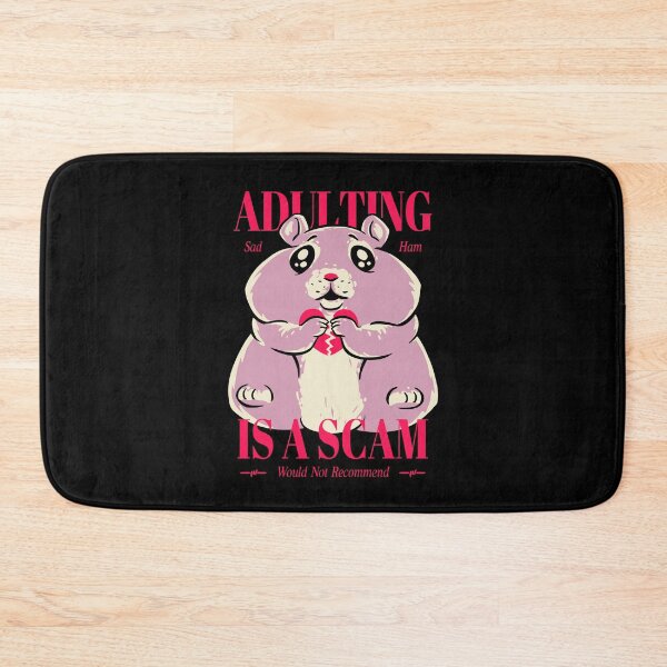 Item preview, Hámster triste: la adultez es una estafa | Meme Hámster Triste designed and sold by Any Color Designs.