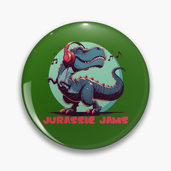 Item preview, Jurassic Jams Dancing T-Rex Music Headphones Tyrannosaurus Rex Funny Dinosaur Cartoon designed and sold by André Botes.