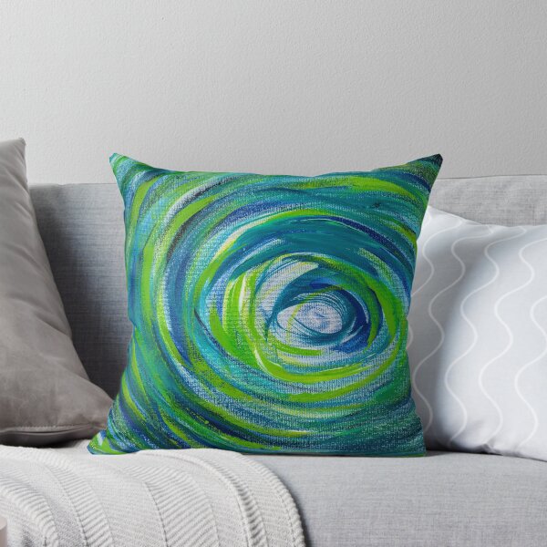 Item preview, Blue Green Vortex Abstract Art designed and sold by oz10.