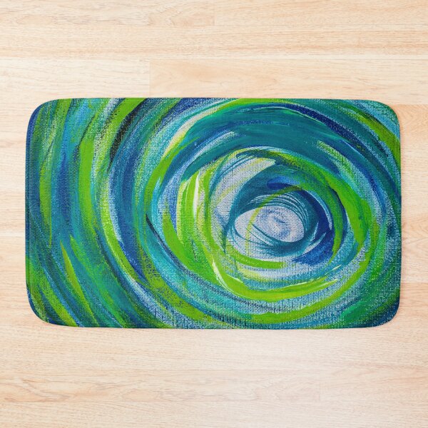 Item preview, Blue Green Vortex Abstract Art designed and sold by oz10.