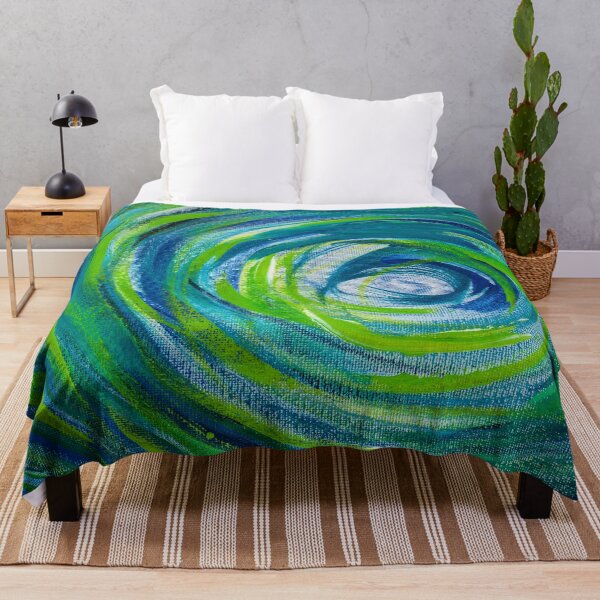 Item preview, Blue Green Vortex Abstract Art designed and sold by oz10.