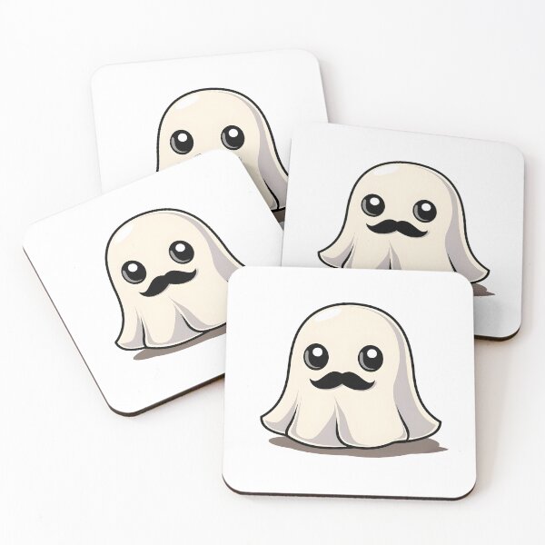 Item preview, Mustache ghost designed and sold by annago2.