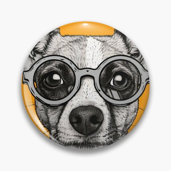 Item preview, Scholarly Pup - Bespectacled Dog Illustration designed and sold by ElegantQuirk.