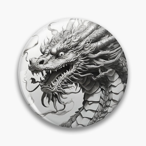 Item preview, Black and white Chinese Dragon designed and sold by Pencil-Art.
