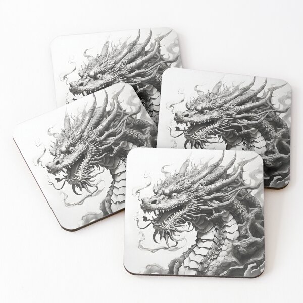 Item preview, Black and white Chinese Dragon designed and sold by Pencil-Art.