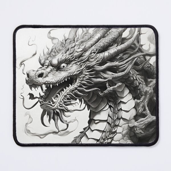 Item preview, Black and white Chinese Dragon designed and sold by Pencil-Art.