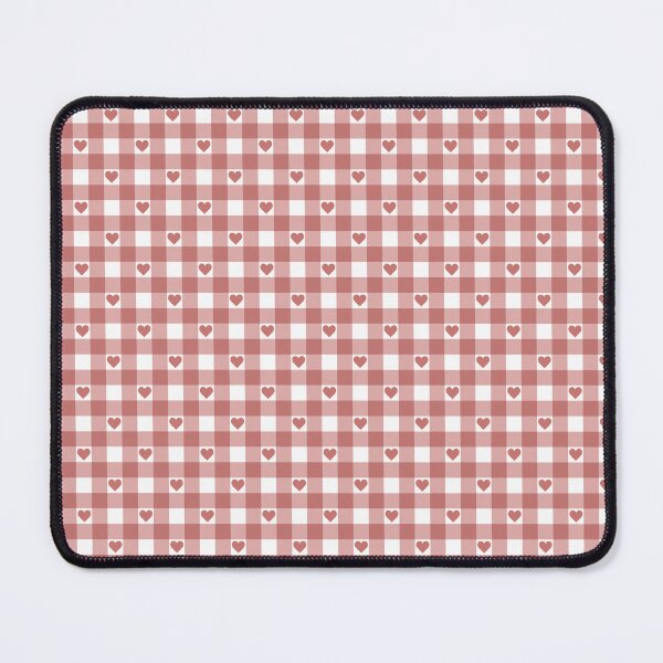 Item preview, Coral Pink Gingham with Hearts designed and sold by dragonstarart.