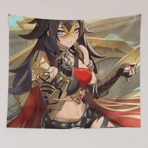 Item preview, Genshin Impact - Dehya Official Birthday Artwork 2024 designed and sold by Krimsy.